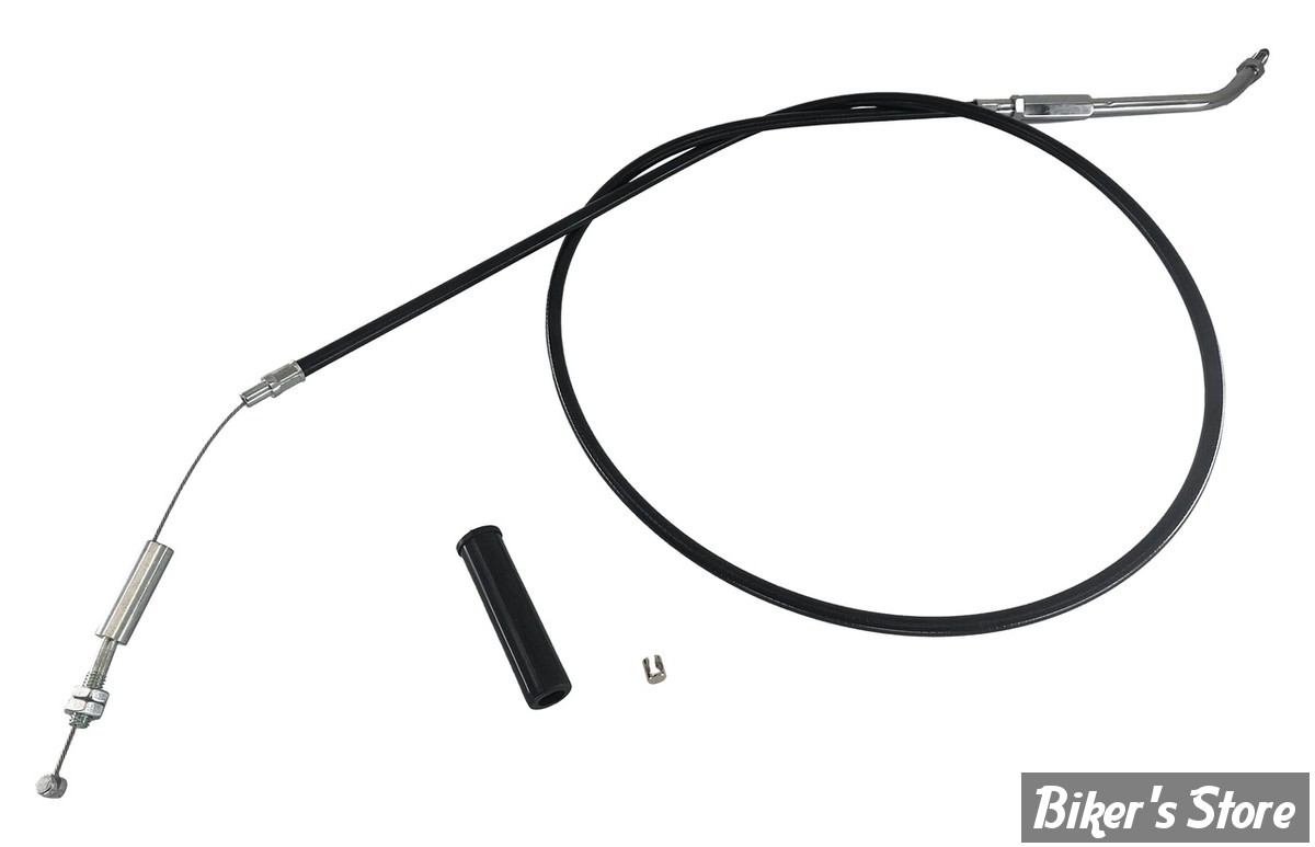 CABLE DE RETOUR POUR BIGTWIN & SPORTSTER AVEC MIKUNI HS 40 - LONGUEUR :104CM - BIGTWIN / SPORTSTER 1986/1995 - ZODIAC - NOIR