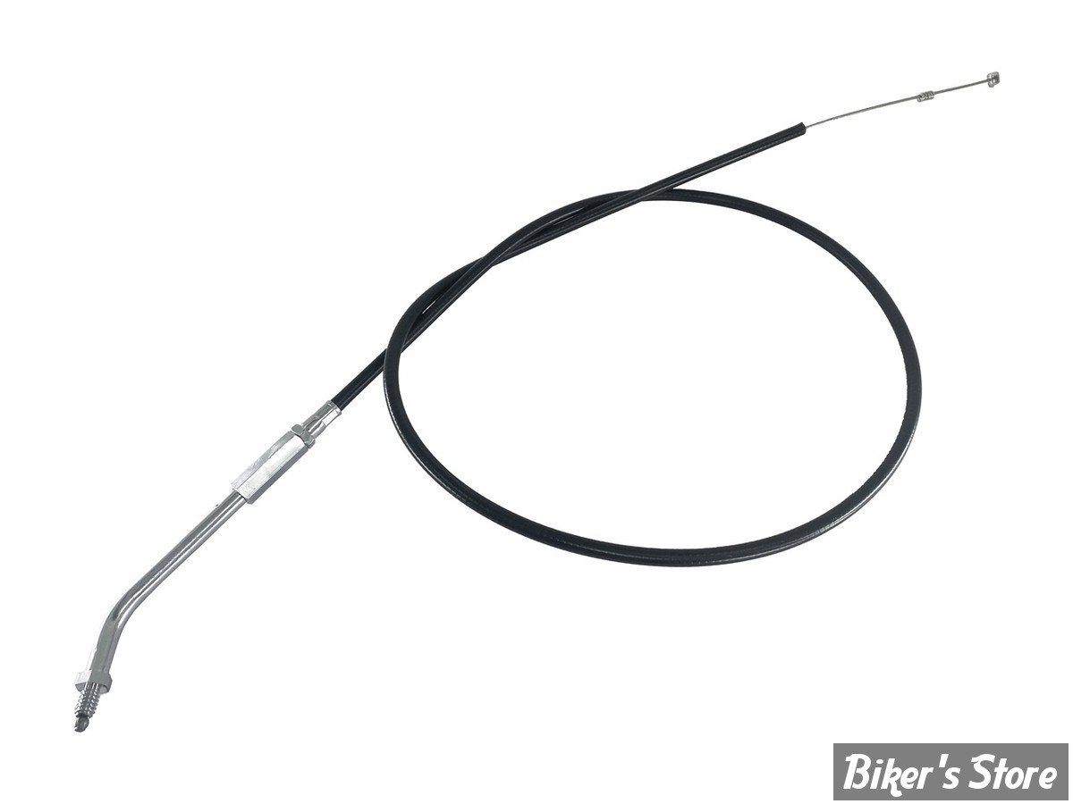 CABLE DE RETOUR POUR BIGTWIN & SPORTSTER AVEC MIKUNI HSR 42/45 - LONGUEUR :104CM - 1986/1995 - ZODIAC - NOIR