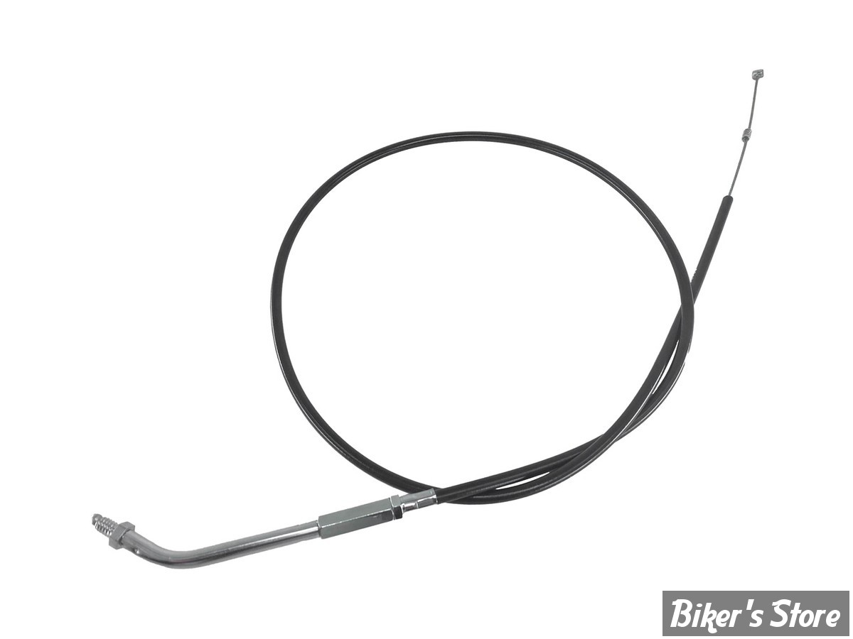 CABLE DE RETOUR POUR BIGTWIN & SPORTSTER AVEC MIKUNI HSR 42/45 - LONGUEUR :109CM - 1986/1995 - ZODIAC - NOIR