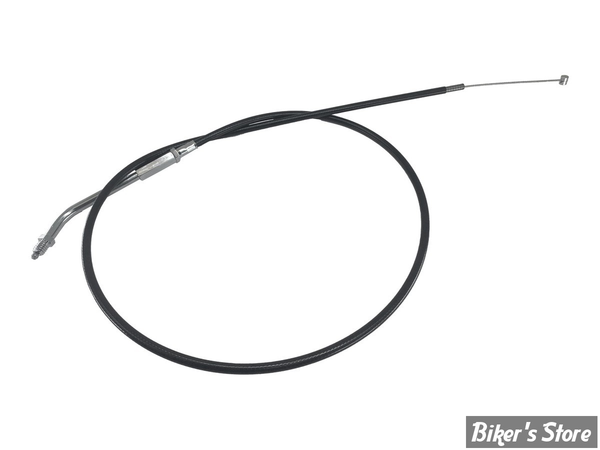 CABLE DE TIRAGE POUR BIGTWIN & SPORTSTER AVEC MIKUNI HSR 42/45 - LONGUEUR :104CM - 1986/1995 - ZODIAC - NOIR