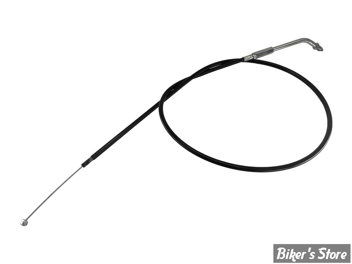 CABLE DE TIRAGE POUR BIGTWIN & SPORTSTER AVEC MIKUNI HSR 42/45 - LONGUEUR :109CM - 1986/1995 - ZODIAC - NOIR
