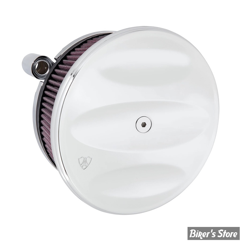 FILTRE A AIR A.NESS -  BT93/99 - STAGE 2 - FILTRE STANDARD AVEC Cache Scalloped Chrome - 18-802