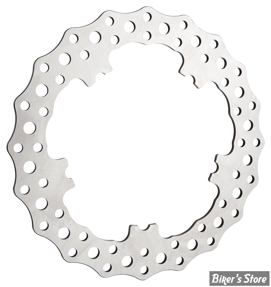 DISQUE AVANT - Dyna 06up / V-Rod 08up - MOYEU MOULE - OEM 44553-06A / 41500012A - ARLEN NESS - JAGGED ®  FRONT BRAKE ROTORS - 300-040