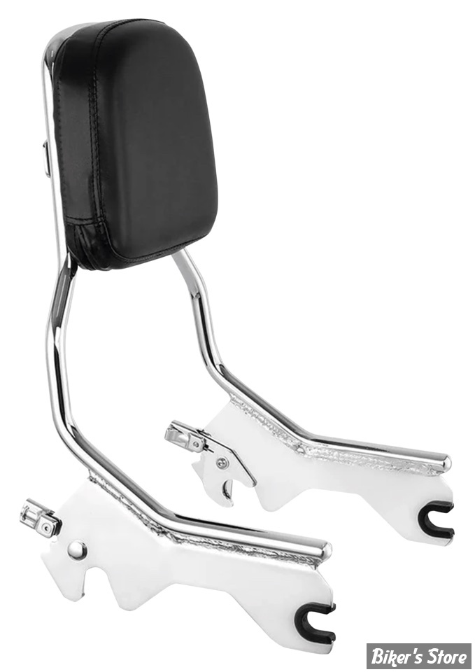 -  KIT SISSY BAR DETACHABLE - SOFTAIL M8 - FLDE / FLHCS / FLHC / FLSL / FXBB / FXST 18UP - OEM 52300442 / coussin 52631-07 - CHROME - ZODIAC