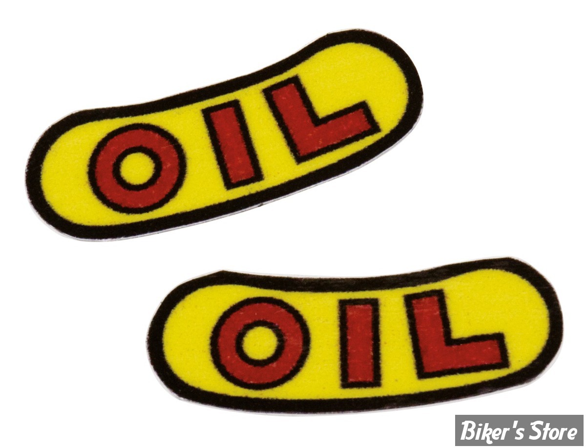 ECLATE A - PIECE N° 08 - DÉCALCOMANIE - OIL - OEM 00000-00 - LA PAIRE