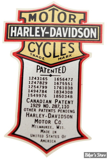ECLATE A - PIECE N° 08 - DÉCALCOMANIE PATENT - MODELE 1936/1939 - OEM 62535-08 - LA PIECE