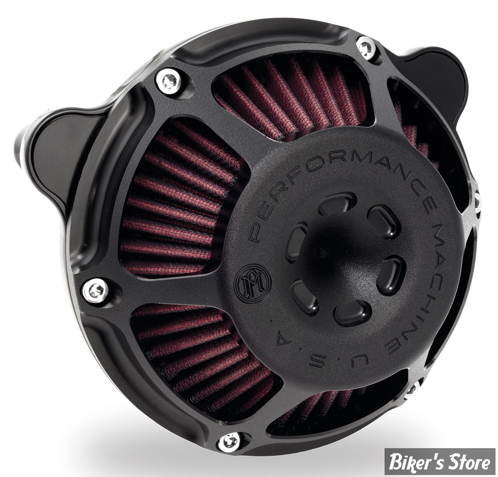 FILTRE A AIR - PERFORMANCE MACHINE - SPORTSTER 91UP - MAX HP - BLACK OPS -  0206-2080-SMB