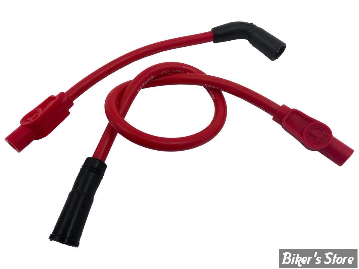 FILS DE BOUGIES - SPORTSTER 07UP / TOURING 99/06 - TAYLOR / SUMAX - 409 PRO RACE - ROUGE - 40233