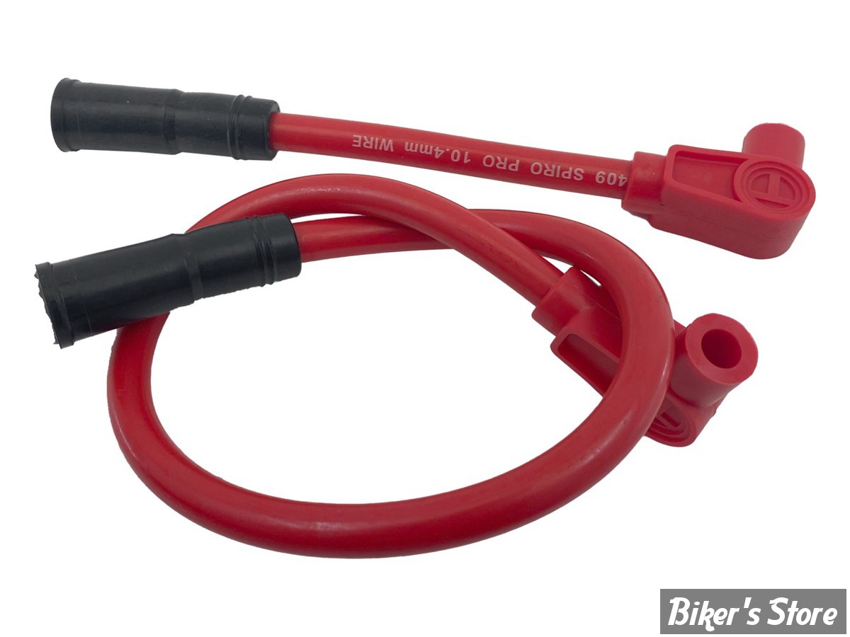 FILS DE BOUGIES - TAYLOR / SUMAX - SOFTAIL 00/17 / DYNA 99/17 - 409 PRO RACE - ROUGE