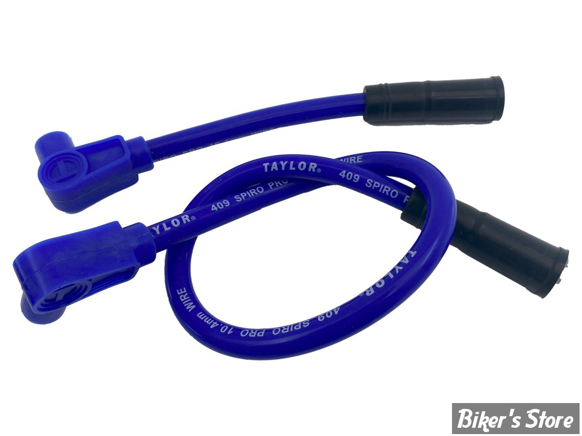 FILS DE BOUGIES - TAYLOR / SUMAX - SOFTAIL 00/17 / DYNA 99/17 - 409 PRO RACE - BLEU