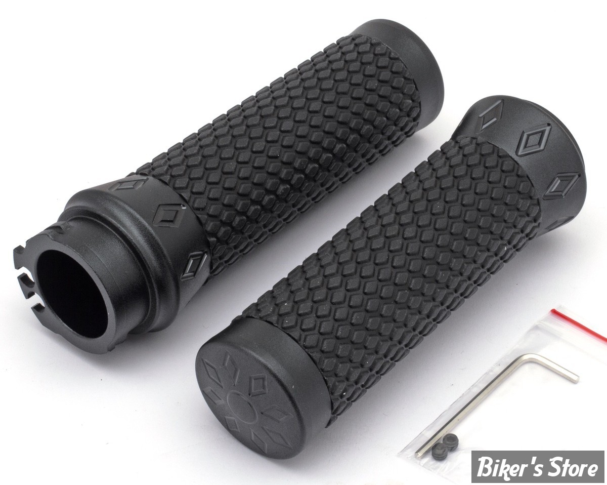 POIGNÉES - ZODIAC - TIRAGE PAR CÂBLES HD 82UP / 1" - ARGYLE / NOIR 