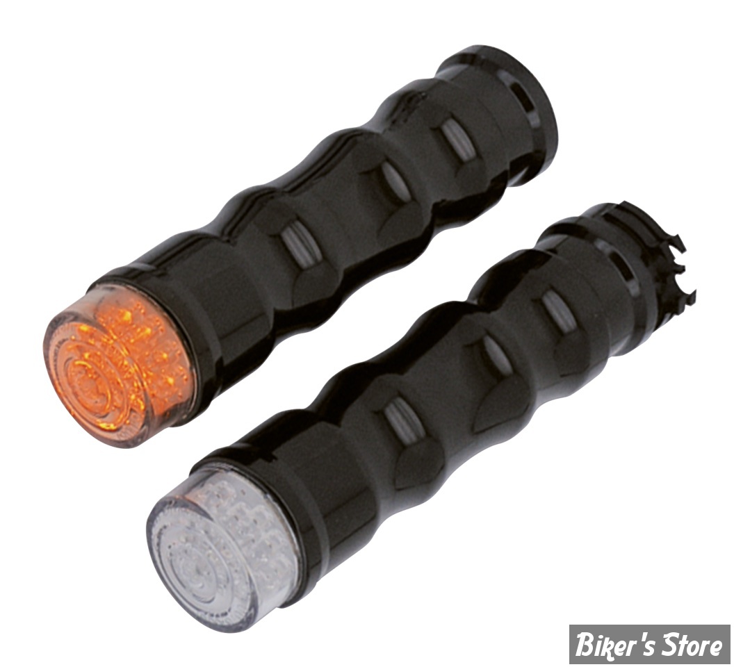 POIGNEES - RBS - 84UP - STANDARD - AVEC CLIGNOTANTS LED - NOIR - RBS 00-151E