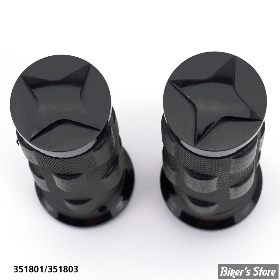 POIGNEES ZODIAC - TORNADO II - TBW TIRAGE ELECTRONIQUE - CAOUTCHOUC : NOIR - STAR / NOIR