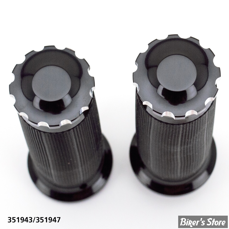 POIGNEES ZODIAC - TORNADO II - TBW TIRAGE ELECTRONIQUE - CAOUTCHOUC : NOIR - TURBO / NOIR