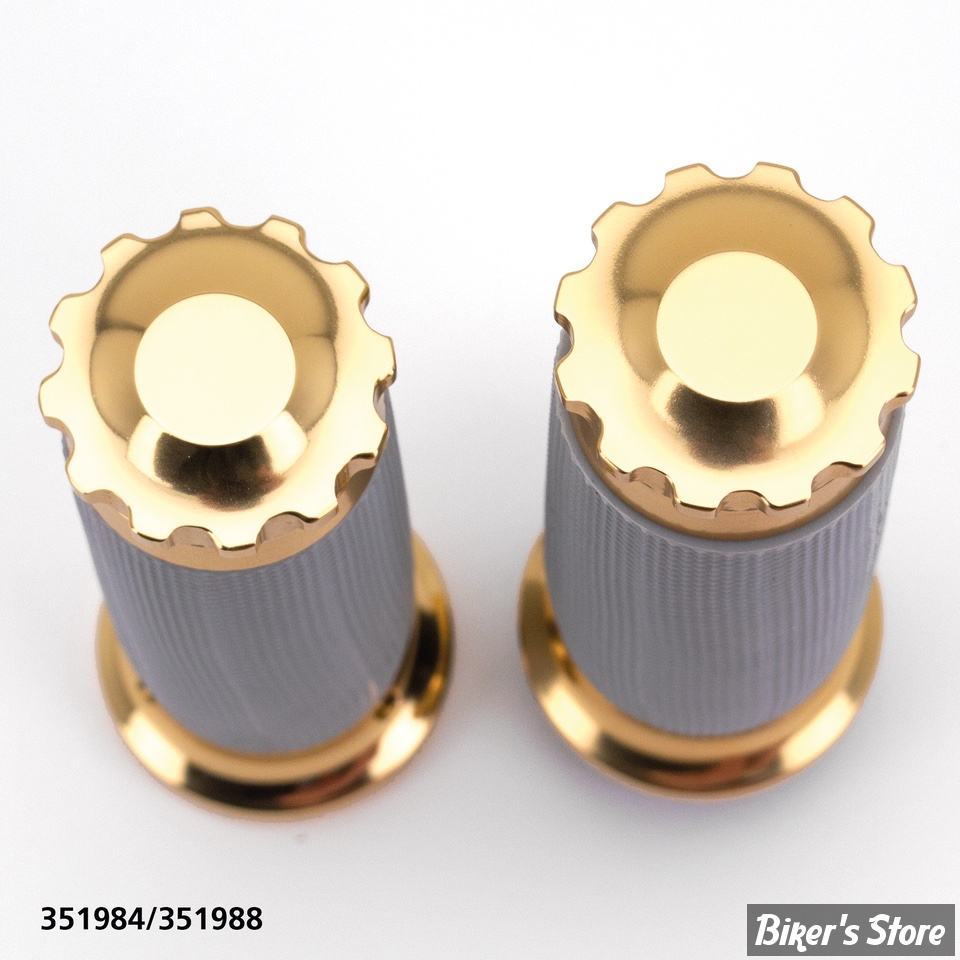 POIGNEES ZODIAC - TORNADO II - TBW TIRAGE ELECTRONIQUE - CAOUTCHOUC : GRIS - TURBO / BRONZE