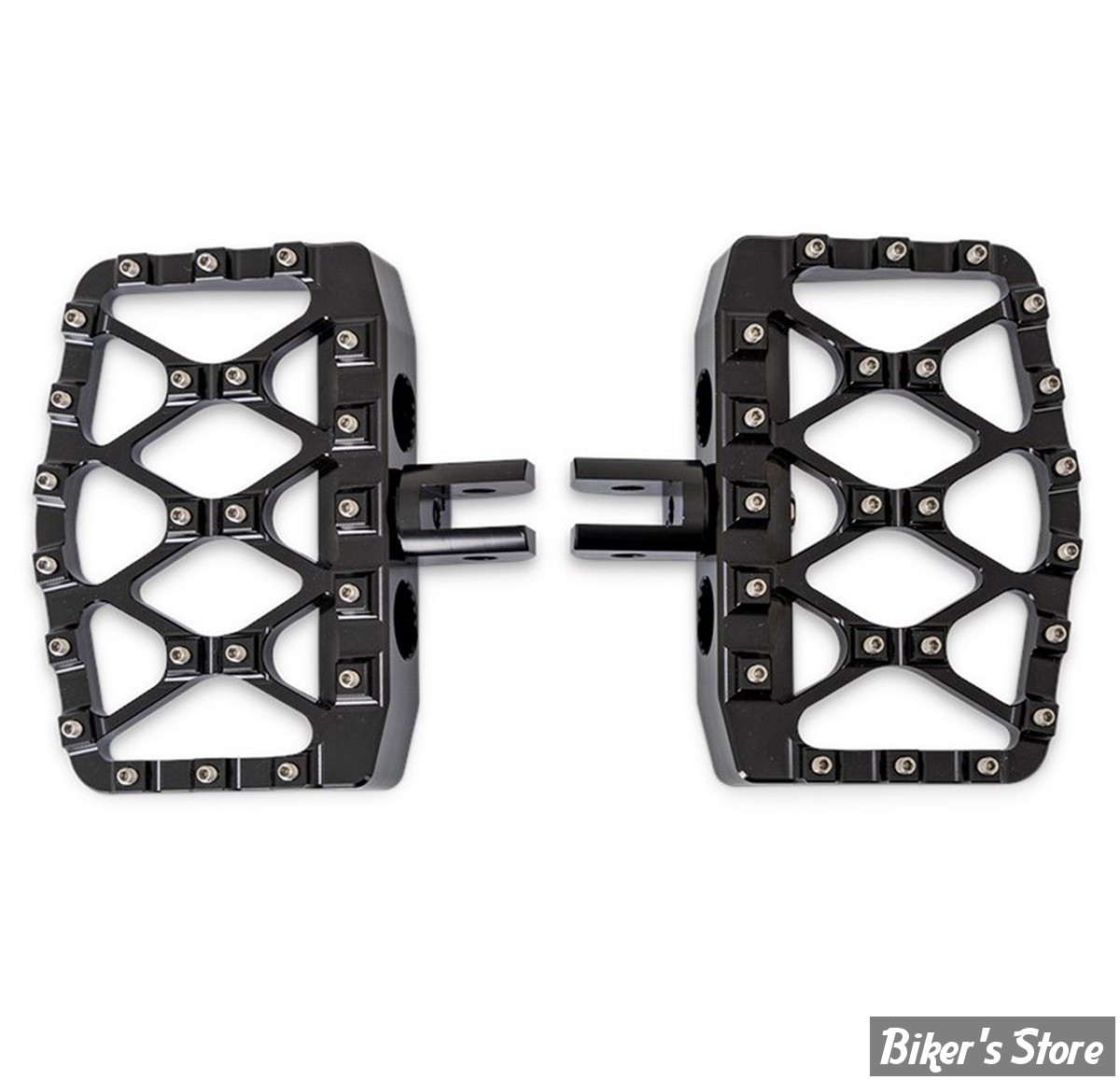  - REPOSES PIEDS AVANT - SOFTAIL 2018UP  - BURLY - MINI PLATEFORME MX EVOLUTION - NOIR - B13-1019B