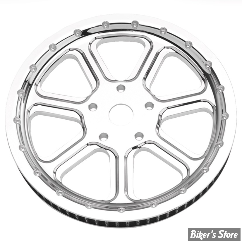 66 DENTS / 1" - POULIE ARRIÈRE - OEM 40325-07 / 42200135 - CUSTOM  STYLE - PERFORMANCE MACHINE - IMAGE SERIE - DIESEL - CHROME