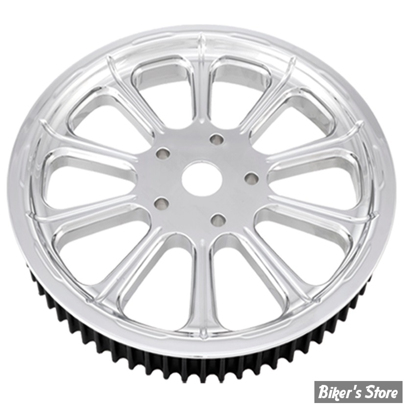 66 DENTS / 1" - POULIE ARRIÈRE -CUSTOM TYPE - PERFORMANCE MACHINE - CONTOUR - REVEL - CHROME