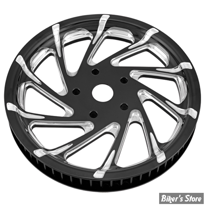 66 DENTS / 1" - POULIE ARRIÈRE -CUSTOM TYPE - PERFORMANCE MACHINE - SOFTAIL 2007 - CONTOUR PLUS SERIE - DEL REY - PLATINIUM CUT