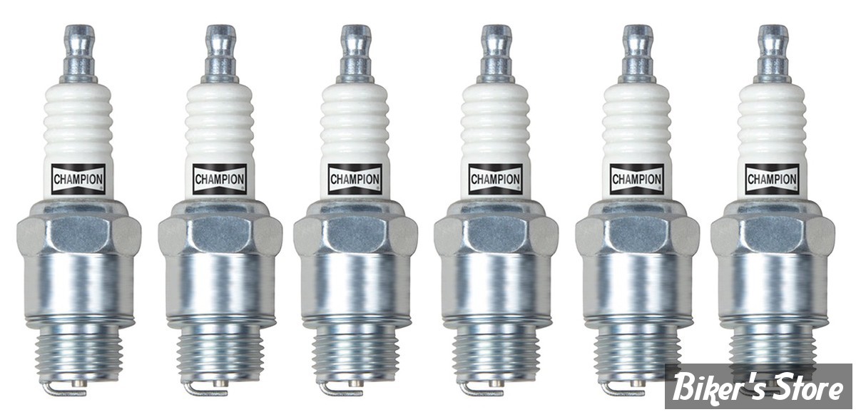 BOUGIE D16 / #3 / 18MM / D16 / 516 - 74" / 80" Flatheads avec cône - OEM 32302-09 / 37-09C / N°4 - Champion - 0003702 - LES 6 PIÈCES