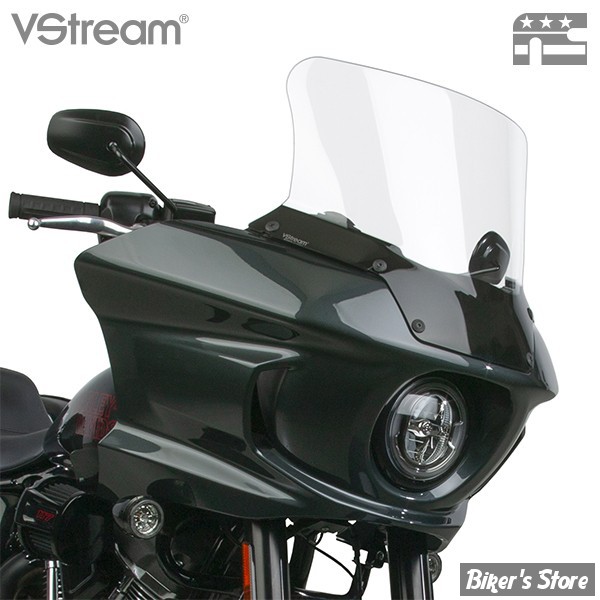 PARE BRISE - NATIONAL CYCLES - FXLRST 22UP  - HAUTEUR : 15.25 " / 38.70CM - COULEUR : CLAIR - N20442