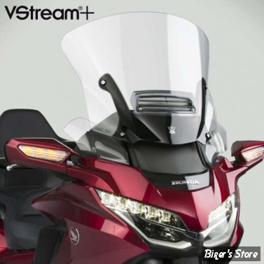 PARE BRISE - GOLDWING GL1800 18UP - NATIONAL CYCLES - VStream+® Deluxe Low Replacement Screen with Vent - HAUTEUR : 48.30 CM / 19" - ECRAN : TRANSPARENT - N20020